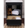 Hanleigh 24 in. Vanity with Shaker Doors in Dark Horse